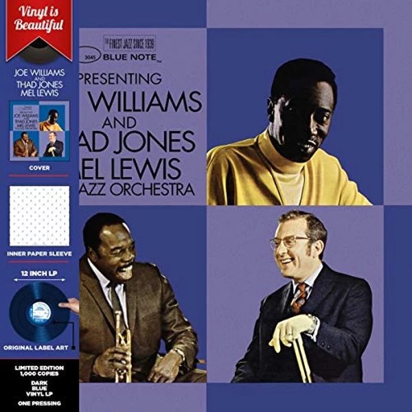 Best Sale 🧨 Joe Williams - PRESENTING JOE WILLIAMS & THAD JONES / MEL LEWIS, THE JAZZ ORCHESTRA (BLUE VINYL Vinyl | Jazz Vinyl LPs 😀
