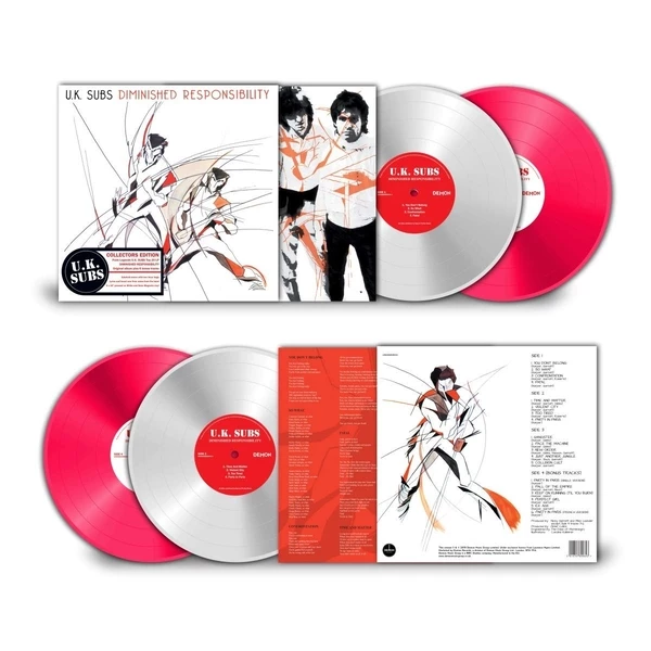 Hot Sale đ Uk Subs - Diminished Responsibility Neon Magenta Vinyl | Rock Vinyl LPs â