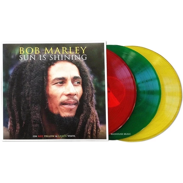Promo 🌟 Bob Marley - Sun Is Shining Red. Yellow & Green Vinyl | Reggae Vinyl LPs 🌟
