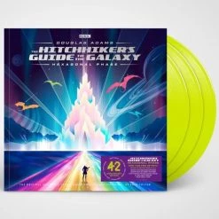 Brand new ⌛ Douglas Adams, Eoin Colfer, Dirk Maggs - The Hitchhiker's Guide To The Galaxy Neon Green Vinyl | Spoken Word Vinyl LPs ✨