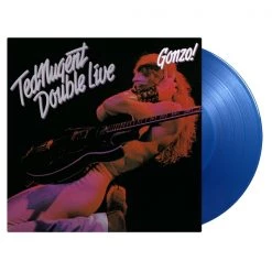 Coupon 🔔 Ted Nugent - Double Live Gonzo! Limited Edition Translucent Blue Vinyl | Rock Vinyl LPs 🔔