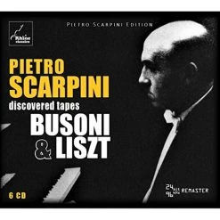 Coupon 👍 Pietro Scarpini - Pietro Scarpini: Discovered Tapes - Busoni & Liszt CD | Classical CDs 😉