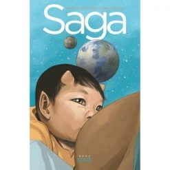 Best Sale 😍 Saga Deluxe Edition Volume 1 Hardcover Special Edition | Science Fiction Graphic Novels 🔥
